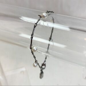 Guess silver Faux Pearl Bracelet
